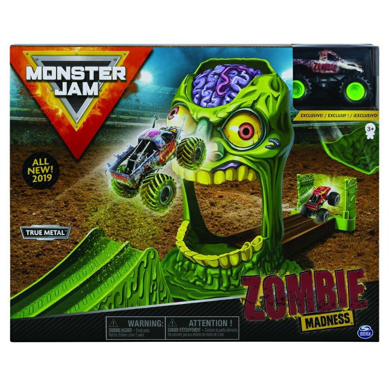 Hotwheels Monster Jam Zombie Madness Track Playset Original / Mainan