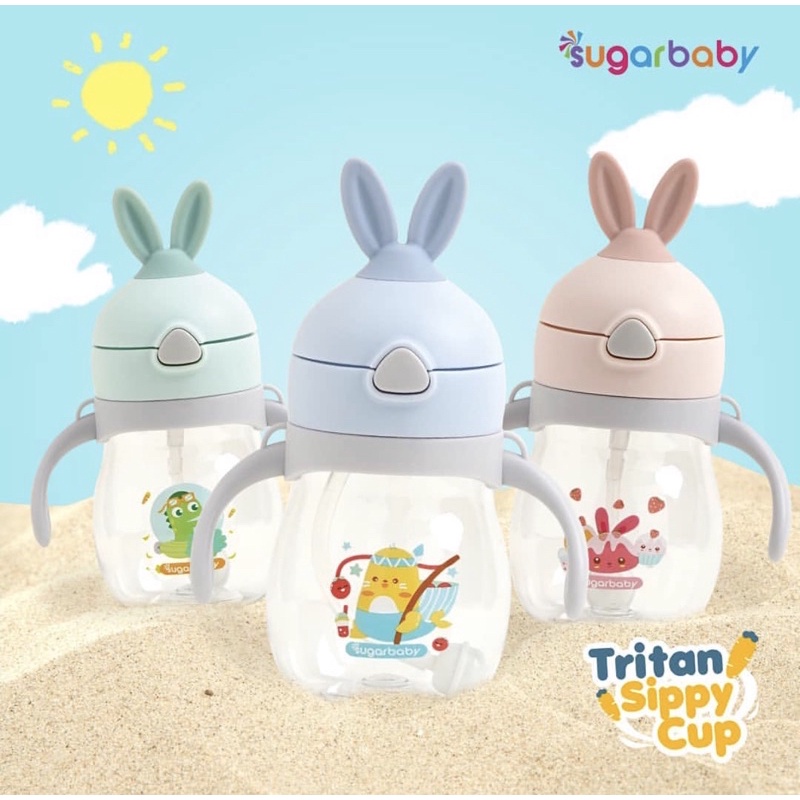 Sugar Baby TRITAN Sippy Cup Rabbit - Training cup - Botol minum bayi