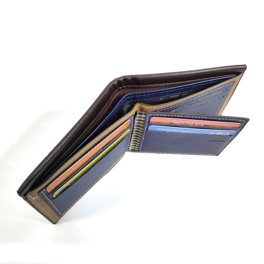 Mortega - Dompet Pria Lipat PU. Leather Wallet Premium - Dompet Cowok Mortega - 01