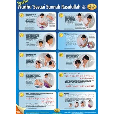 Poster Wudhu | Contoh Poster