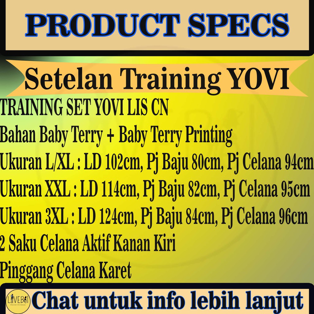 LVB Setelan Training Wanita Muslim YOVI /Uk.L-XL-XXL -3XL/VIO/Track Suit Wanita/Setelan Olahraga Wanita/Set Senam Perempuan Muslimah BRBRY/ LAVEBEL