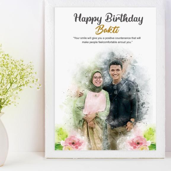 VHL Desain Sketsa Foto Ukuran kado wisuda / ulang tahun / hadiah pernikahan cetak foto cetak bingkai