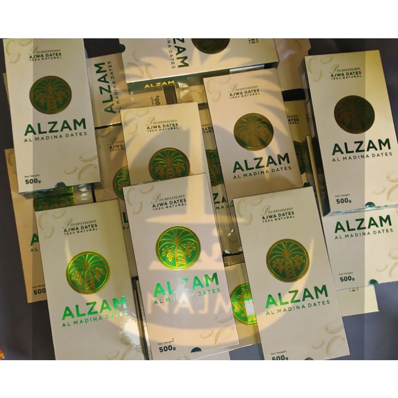 Premium Ajwa Dates 500GR 100% Natural Buah Kurma Ajwa ALZAM [ Promo Spesial Shopee ] Manis Lezat Halal Biidznillah