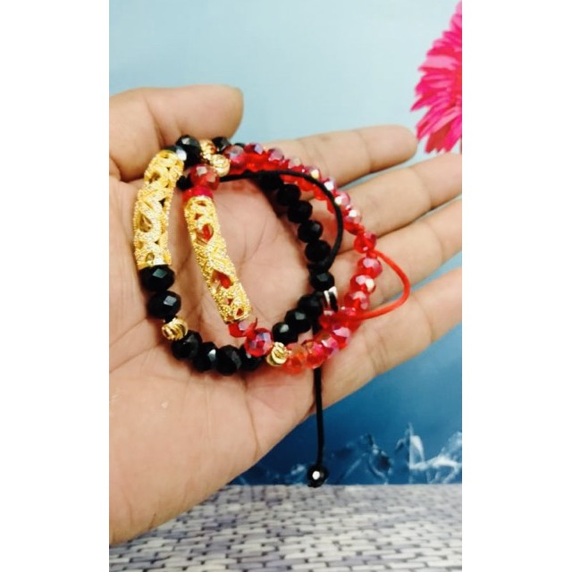 Best Seller! Gelang tangan wanita gelang kristal model serut variasi lapis emas Terbatas!