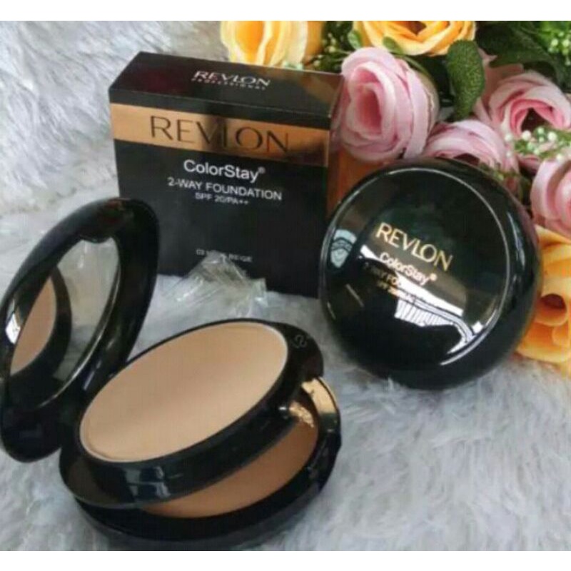 bedak Revlon 2in1 foundation dan bedak padat