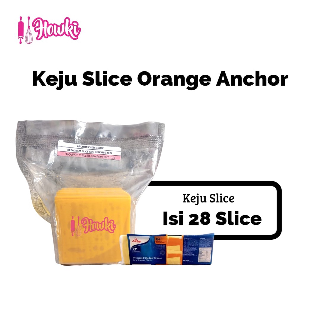 

Keju Slice Orange ANCHOR ISI 28 PCS