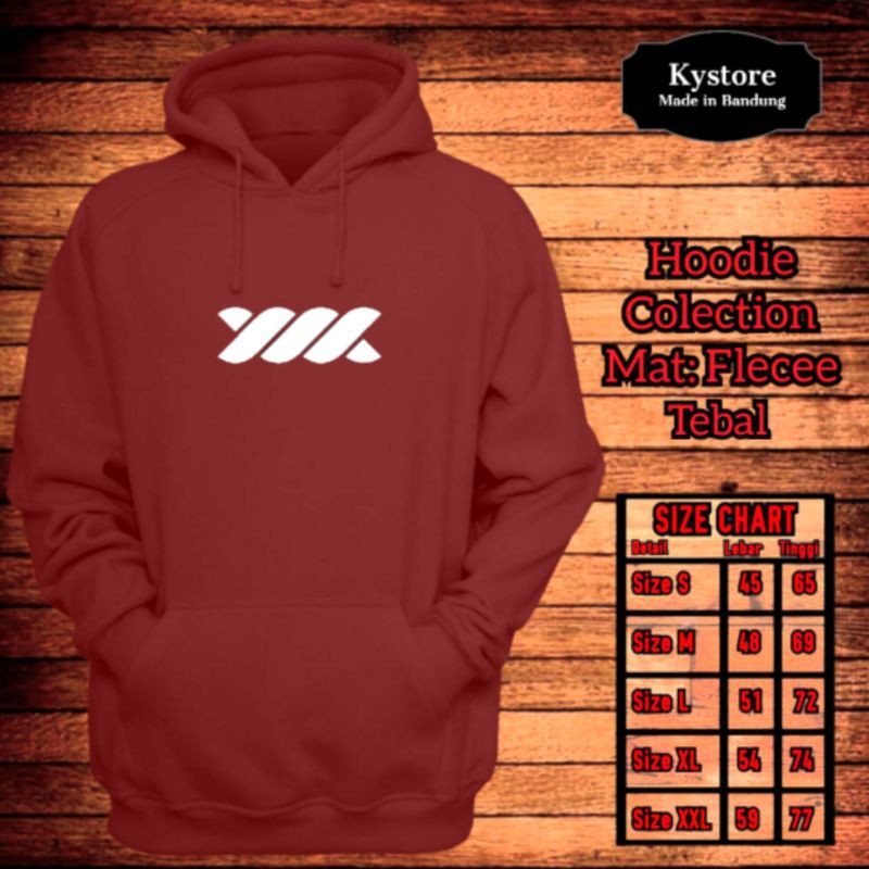 jaket hoodie distro motif simple