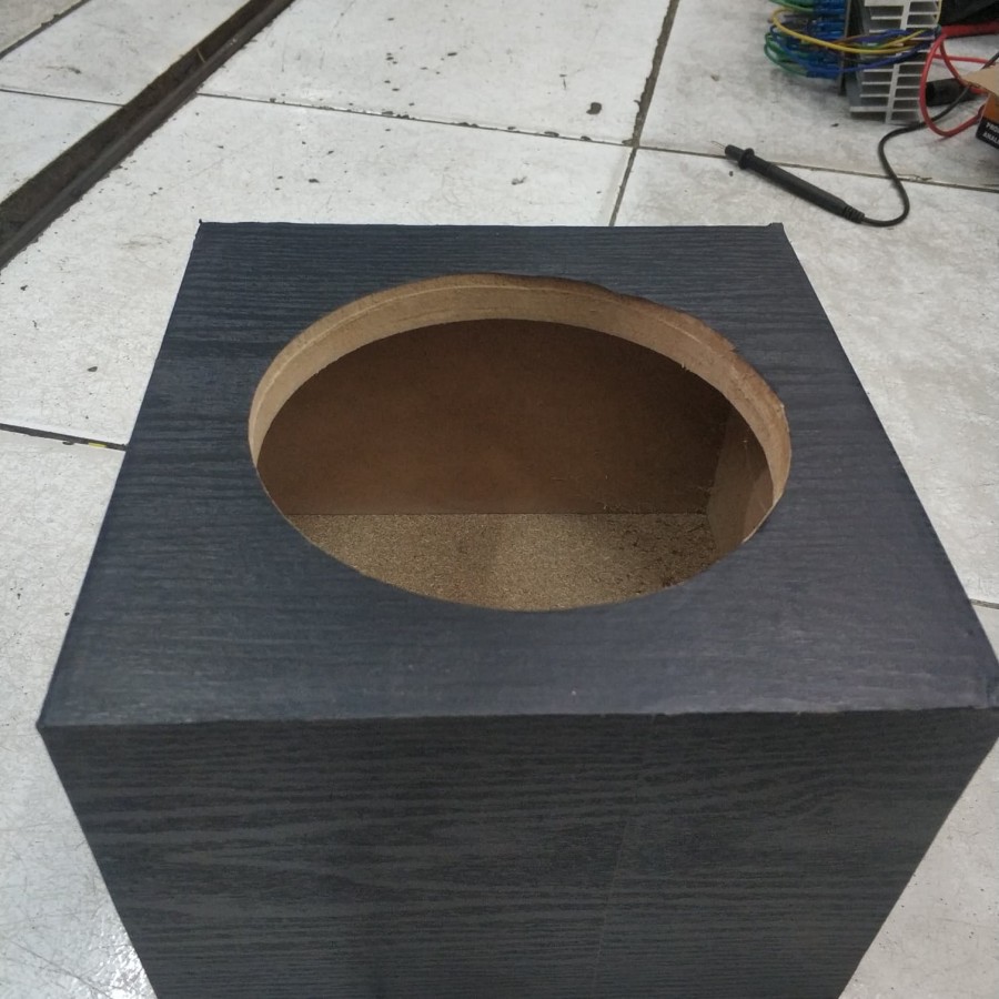 Box Speaker Single 6IN 6 Inch Kayu Kotak Ukuran 20cm x 20cm x15cm