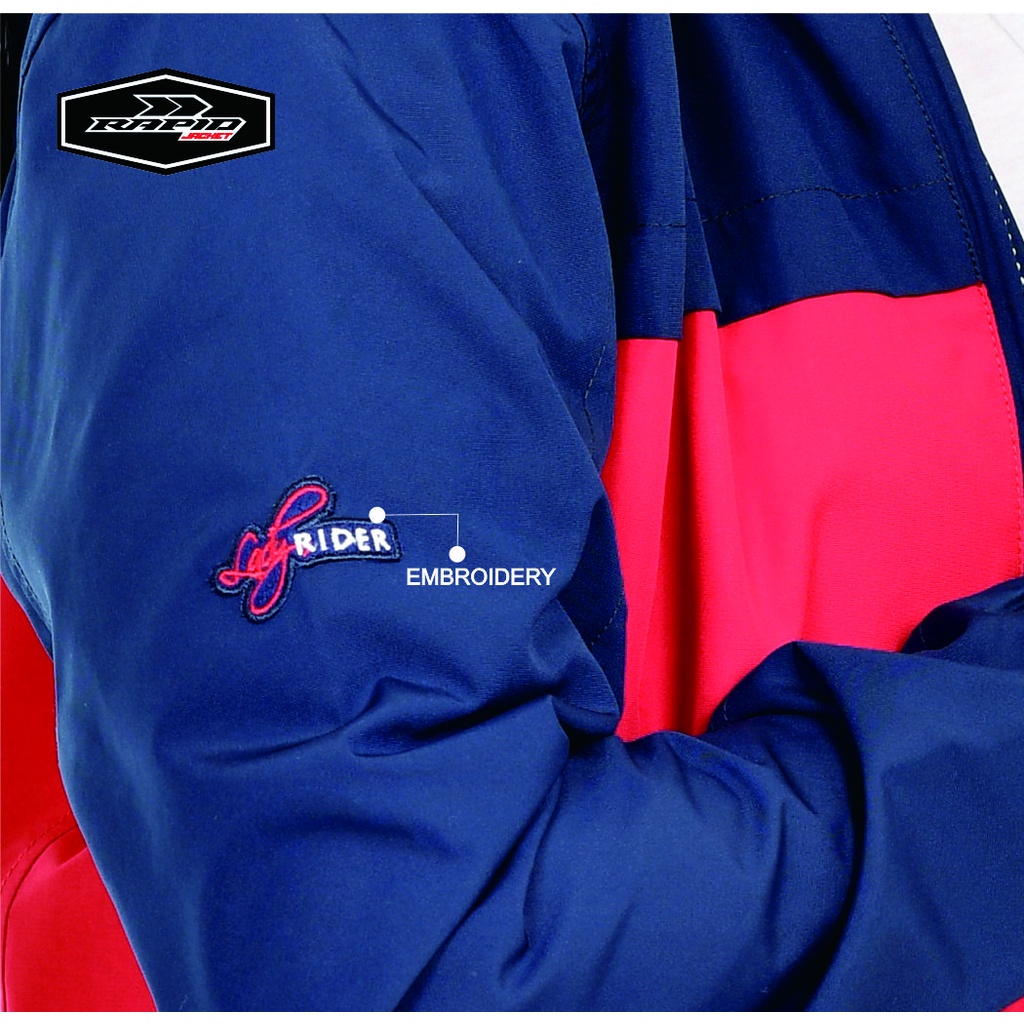 Jaket parasut wanita RAPID ALEXA  parasit hoodie terbaru jacket motor cewe anti air dan antiangin