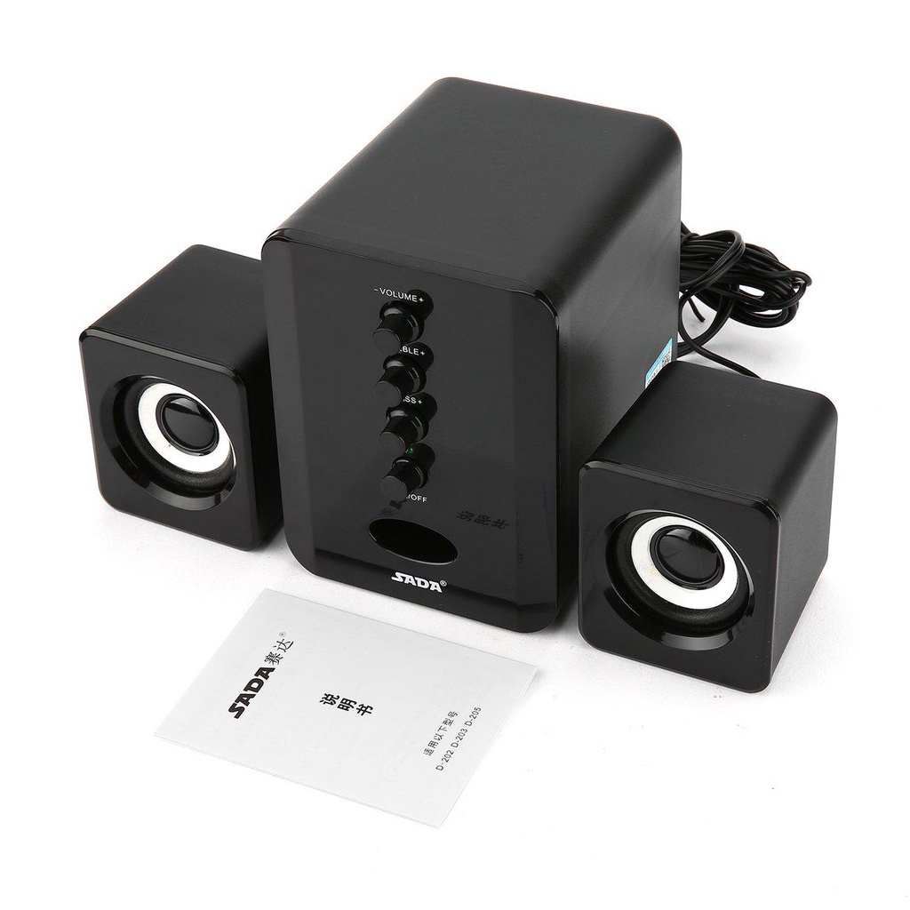 Speaker Stereo USB Untuk Komputer Laptop - Speaker Stereo 2.1 Dengan Power USB - Speaker Subwoofer -