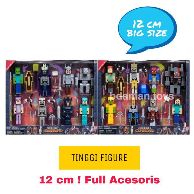 MAINAN FIGURE MINECRAFT DUNGEONS TOYS ILLAGER GOLEM FIGURES/MINE CRAFT
