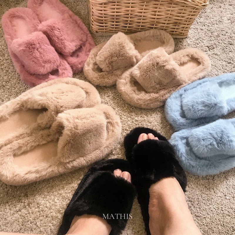 Mathis Homey Slippers vol. 1 | Sandal rumah bulu HIGH QUALITY