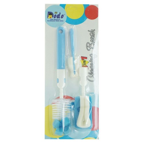 Dodo Bottle Nipple Cleanser Brush 3in1 - Sikat Botol