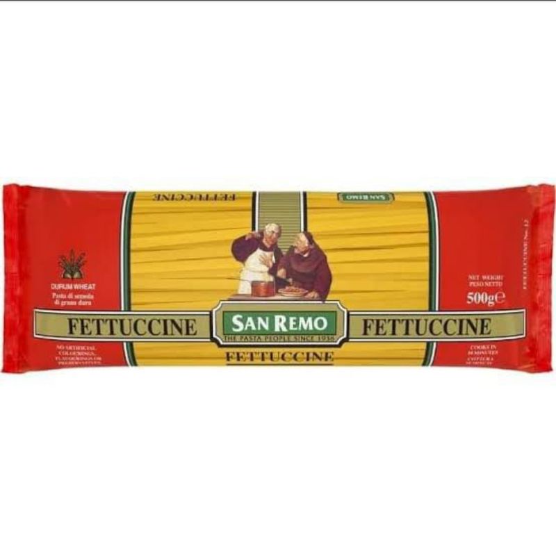 

SANREMO PASTA FETTUCCINI 500GR, MIE BAHAN TEPUNG GANDUM SEHAT BERGIZI