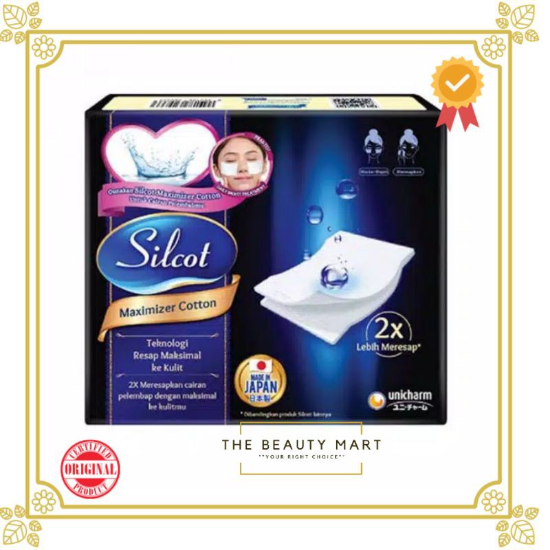 Silcot Maximizer Cotton isi  40 Pcs |  Kapas Kecantikan Unicharm