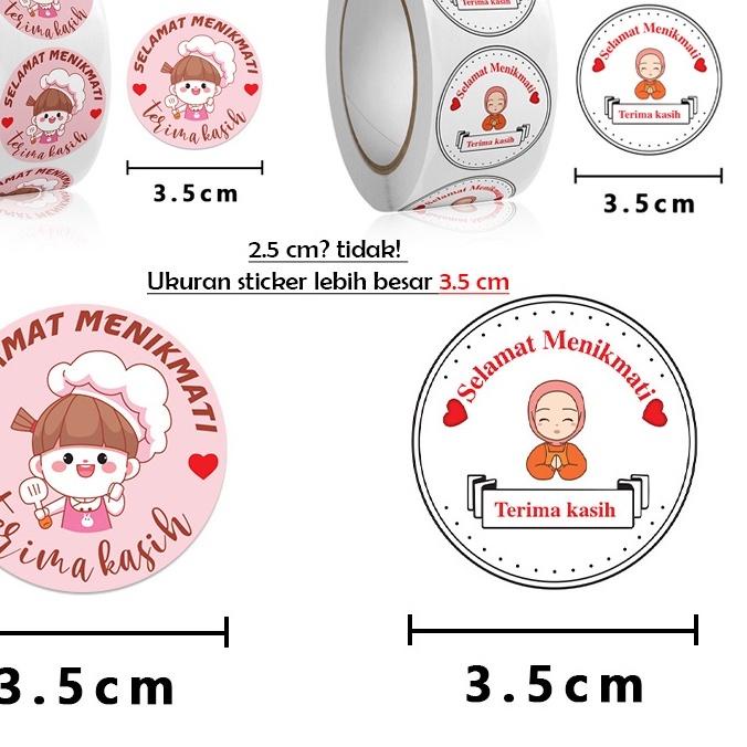 

Barang Baru 1 ROLL ISI 500 PCS STIKER UKURAN 3.5 CM SELAMAT MENIKMATI UKURAN BESAR - STICKER MAKANAN THANK YOU LABEL 66E*