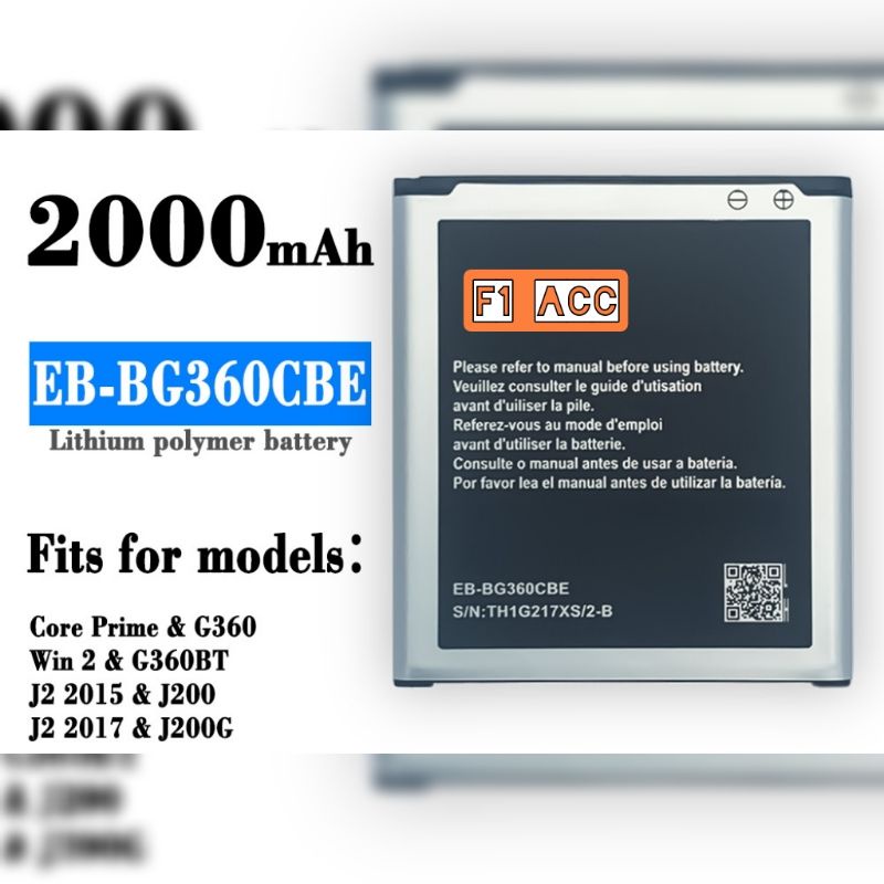 Baterai Batre Battery Samsung Galaxy J2 j200 J2 2015 Core Prime EB-BG360CBE ORIGINAL