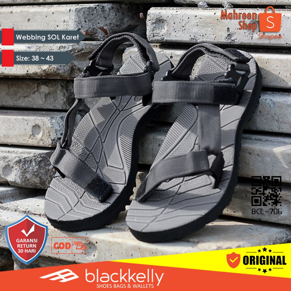 Sandal Sport Pria Sandal Hiking Pria - Original Blackkelly | BCL 706