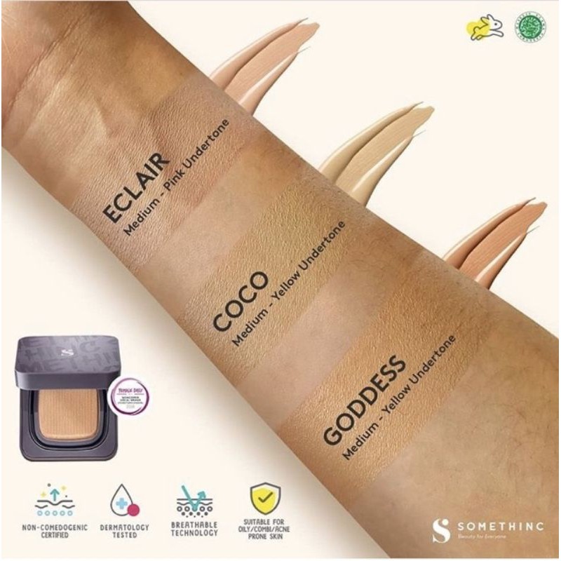 SOMETHINC COPY PASTE BREATHABLE MESH CUSHION SPF 33 PA++SOMETHINC Hooman Breathable UV Cushion Cover SPF 35 PA++++ 15gr