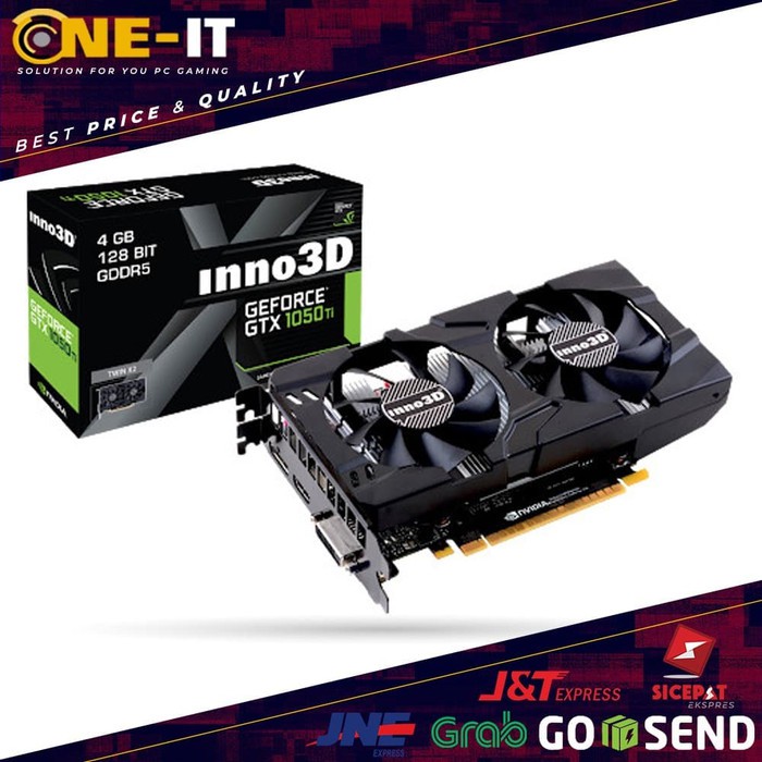 VGA Nvidia INNO3D GTX 1050 Ti Twin X2 4 GB