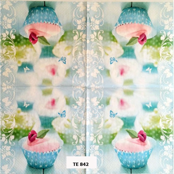 TISU NAPKIN DECOUPAGE EROPAH 33X33 CM TE 842 TTS