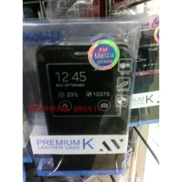 leather case flip cover view meizu m3 note