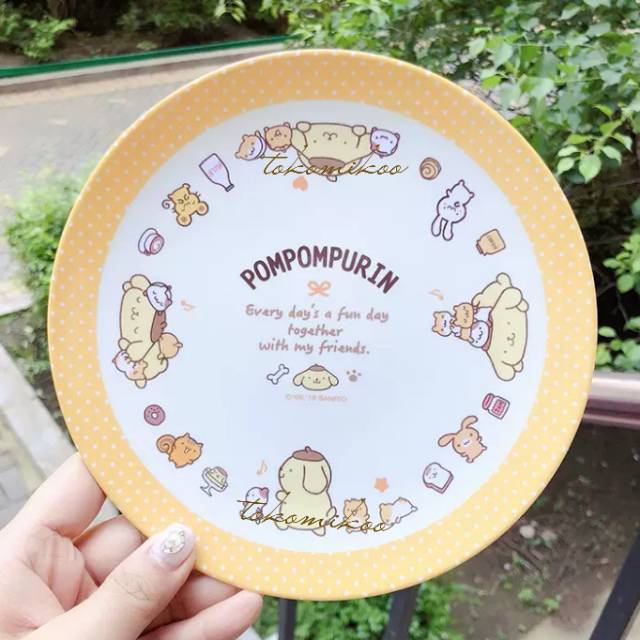 Piring Sanrio - Pompompurin, Little Twin Star, Hello Kitty, My melody, Cinnamoroll