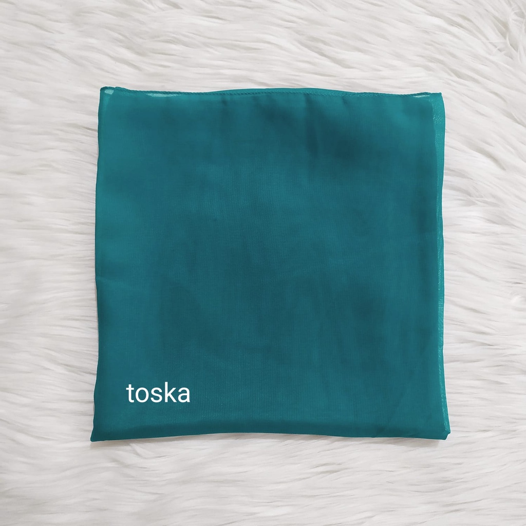 Bella Square Jumbo Syari 130x130 Lasercut / bella syar'i/ segiempat jumbo/ Jilbab LC-Toska