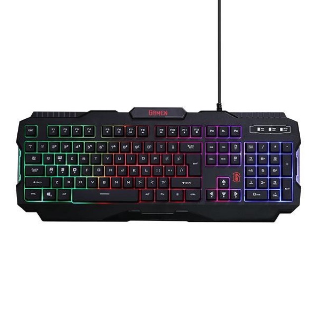 Keyboard Gaming GAMEN GK100 Rainbow Backlight Black