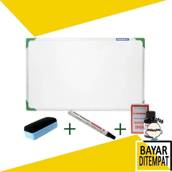 

TERBARU Paket Lengkap PAPAN TULIS 70x50 (Besar) +spidol+refill+Penghapus
