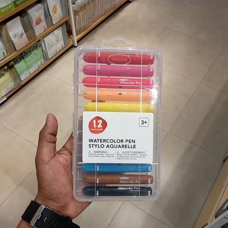 

12-color Watercolor pen miniso