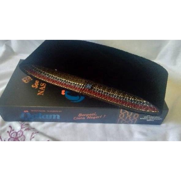 Grosir Baru Songkok-Peci Nasional Motif AC TEROMPAH/TIJANI