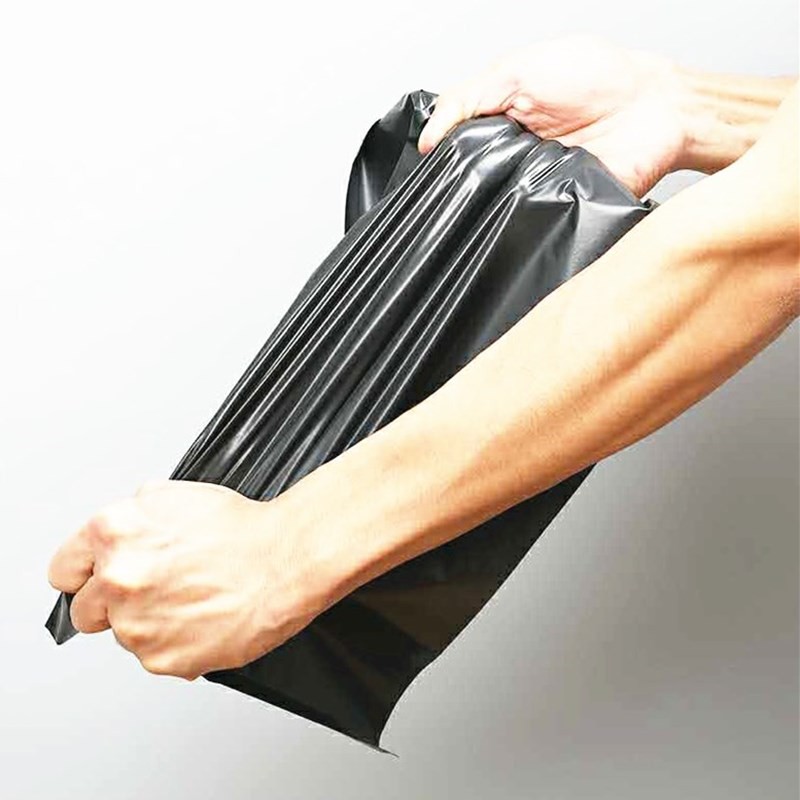 (100 pcs) Polymailer Besar Plastik Packing  ONLINE SHOP Ukuran 35X50CM HITAM