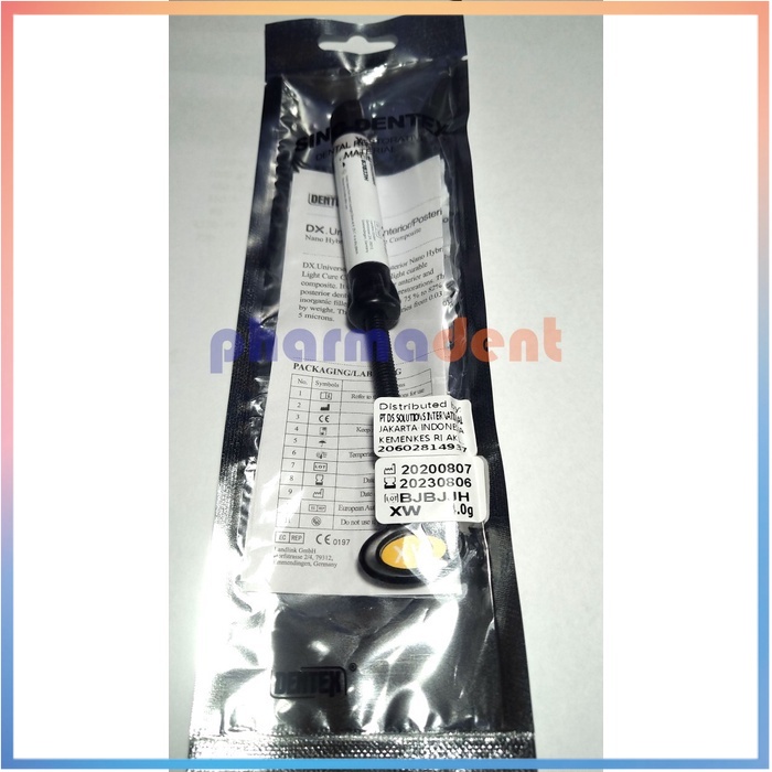 Komposit Dentex XW Extra White Composite Veneer Extra White DX Estheti