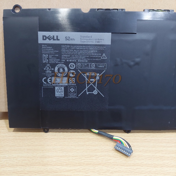 Baterai Batre JD25G 52wh Laptop Dell XPS 13 9343 XPS 13 9350 Series -HRCB