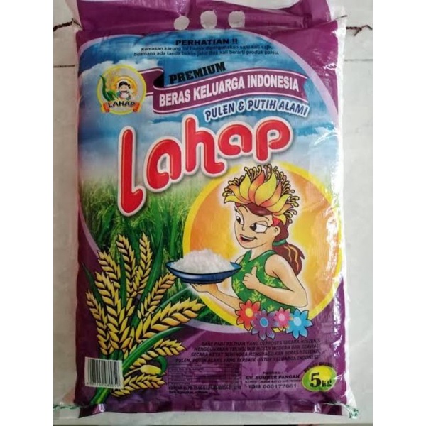 

beras premium cap lahap 5 kg