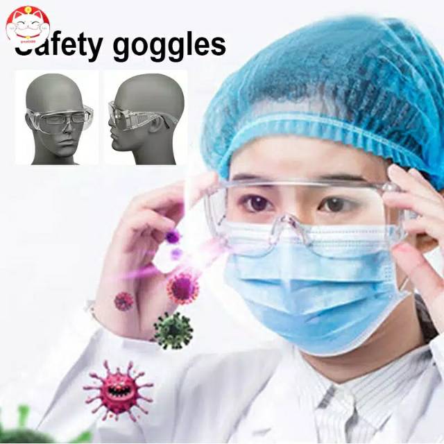 SAFETY GOOGLES ANTI VIRUS DROPLETS SALIVA