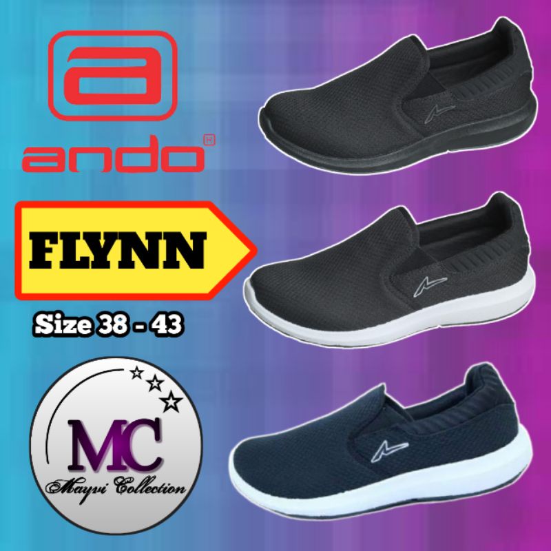 SEPATU ANDO FLYNN - SEPATU SLIP ON ANDO PRIA