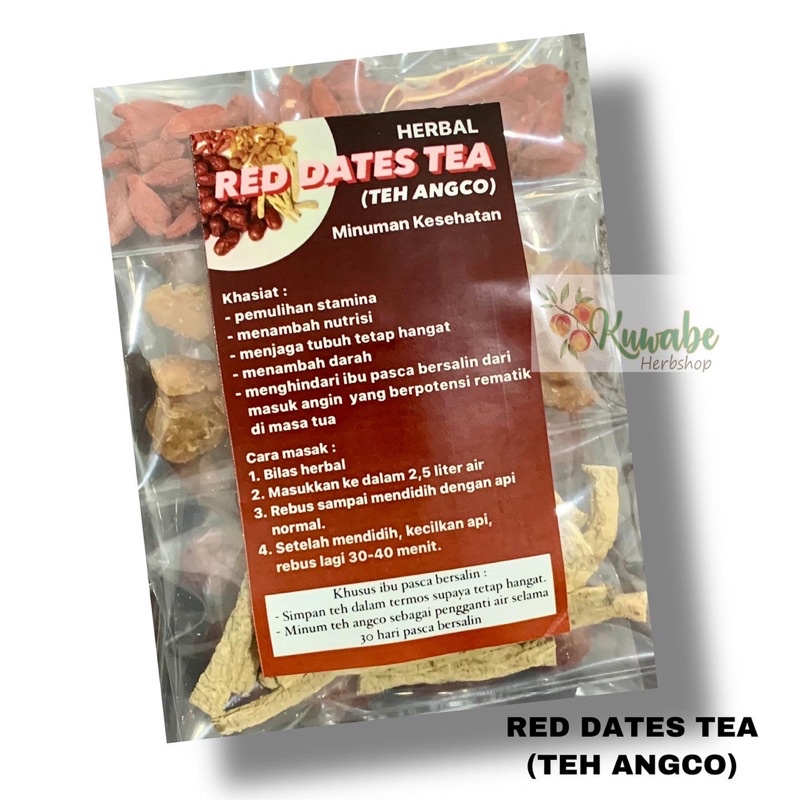 

TEH ANGCO / TEH HERBAL ANGCO / RED DATES TEA 110 gram