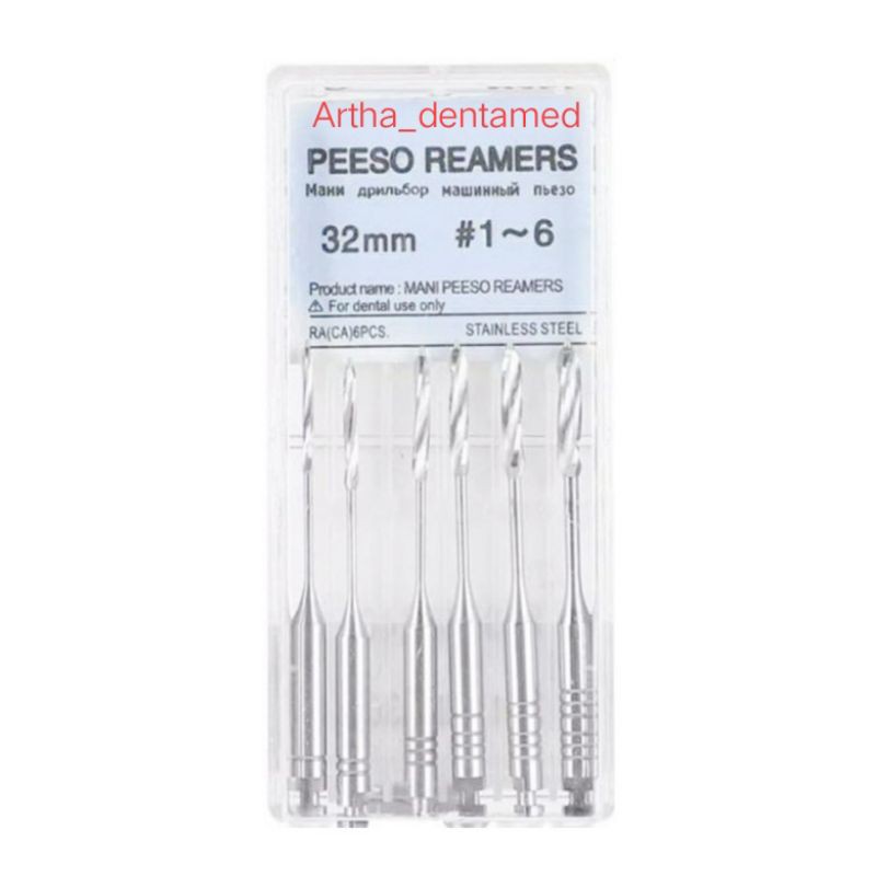 PESSO REAMERS MANI DENTAL 1-6 (32 mm) / 1-6 (28mm)