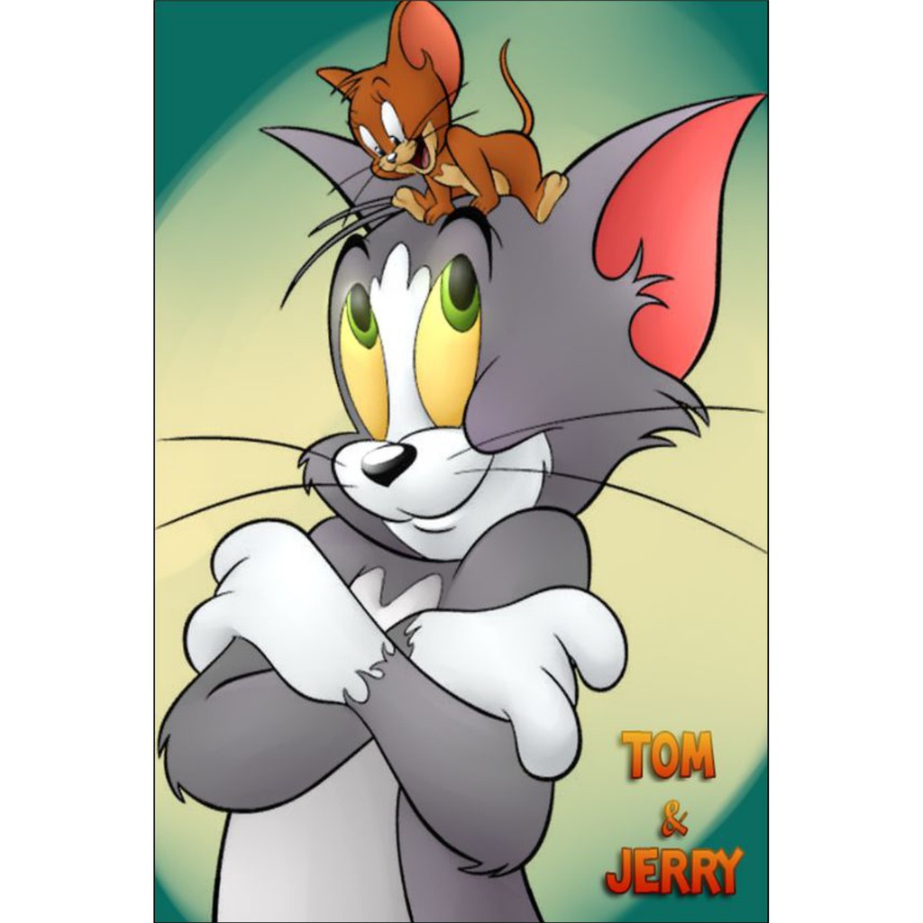 POSTER KAYU HIASAN DINDING DEKOR -  Tom & Jerry