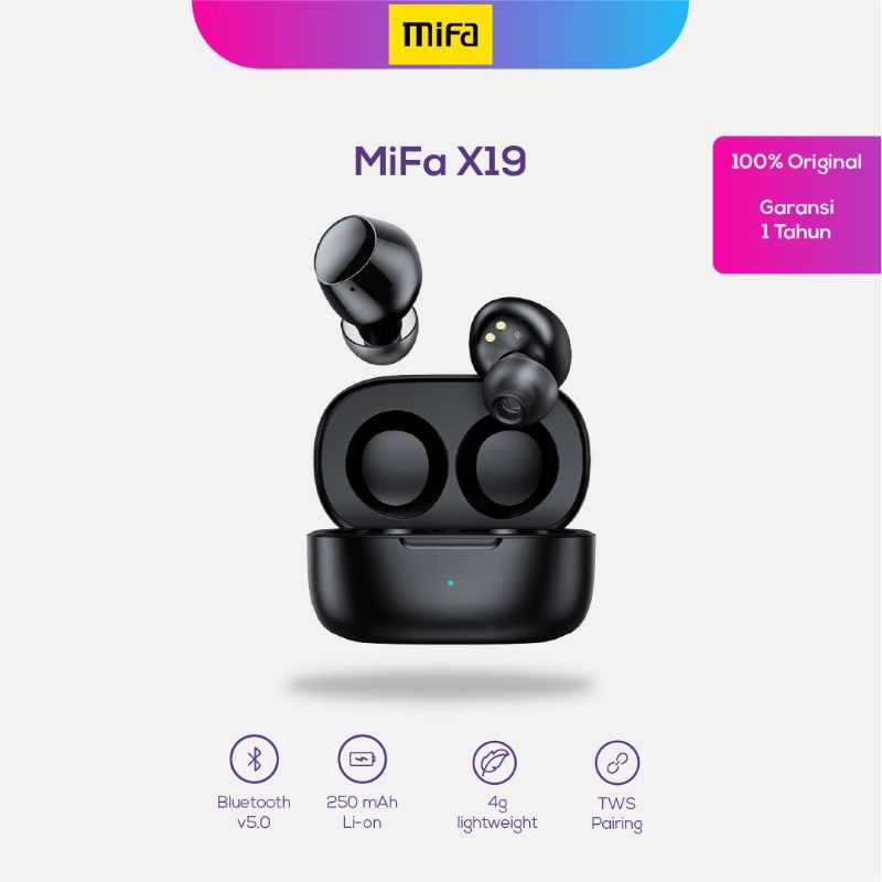 MIFA X19 TWS Wireless Earphone Bluetooth 5.0 Headset Earbuds TWS