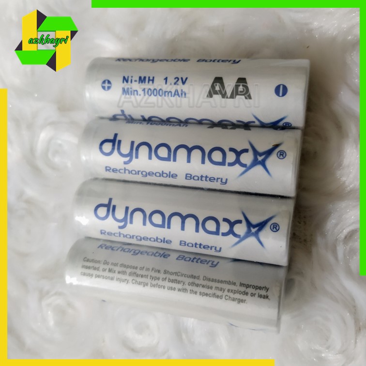 Batre Baterai Charge Cas Rechargeable AA A2 Dynamax Battery