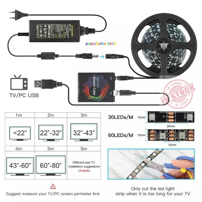 LED Strip RGB TV Monitor Backlight Ambience Light