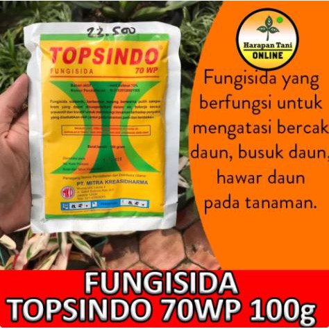 Topsindo 70WP 100g | Metiltiofanat | Fungisida Pembasmi Jamur Tanaman
