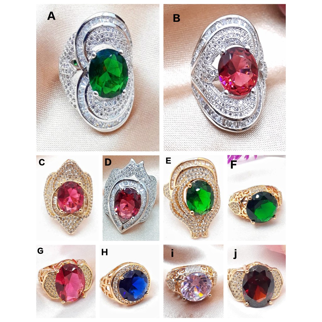 CINCIN PERMATA LUX MEWAH XUPING PREMIUM -Perhiasan Lapis Emas