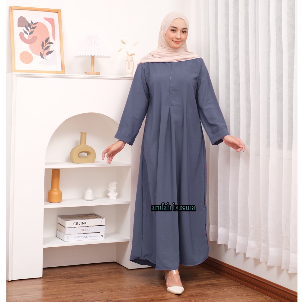 Gamis polos model Arabian