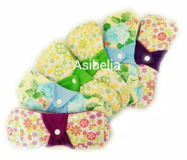 (isi 6pcs) Pembalut Kain Cuci Ulang / Menspad Day / Menspad Night / Pantyliner