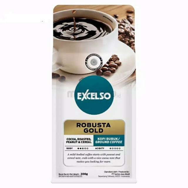 

Promo Kopi Hitam Coffee Bubuk Robusta Gold Excelso Original 200gr