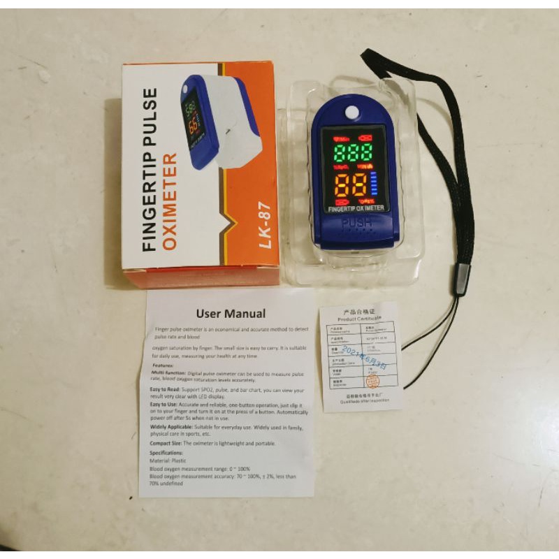 Pulse oksimeter/ Pulse oksimetri / alat ukur oksigen dalam darah